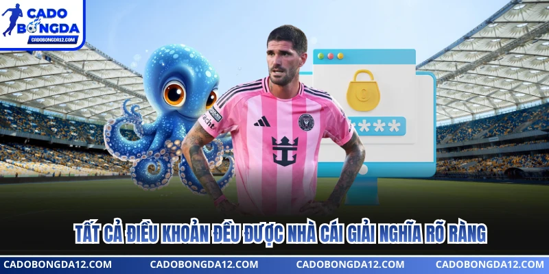 Tất cả điều khoản đều được nhà cái giải nghĩa rõ ràng